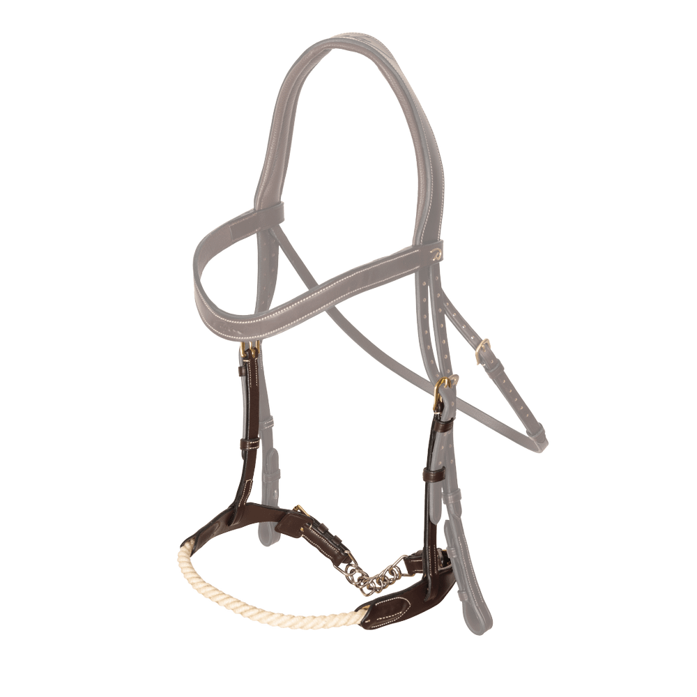 Dy'on Collection Rope Noseband with Chain - Equiluxe Tack