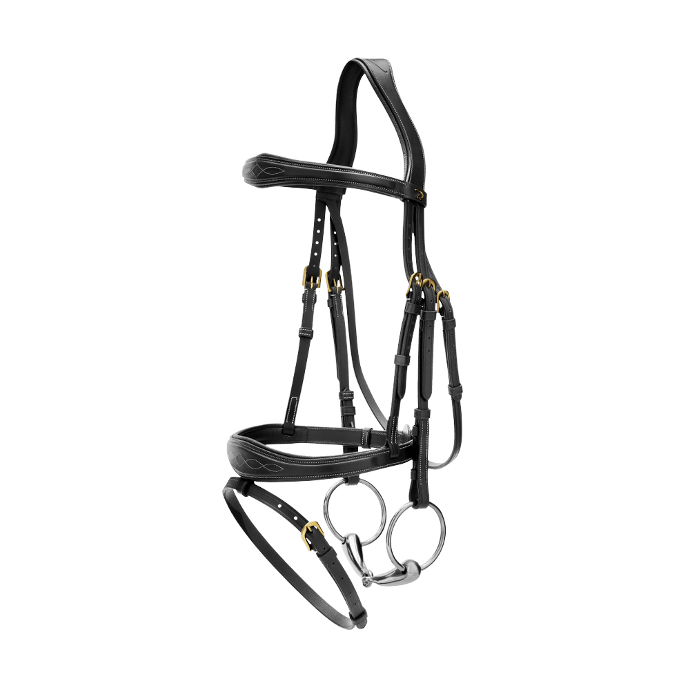 Dy'on D Collection Anatomic Flash Noseband Bridle - Equiluxe Tack