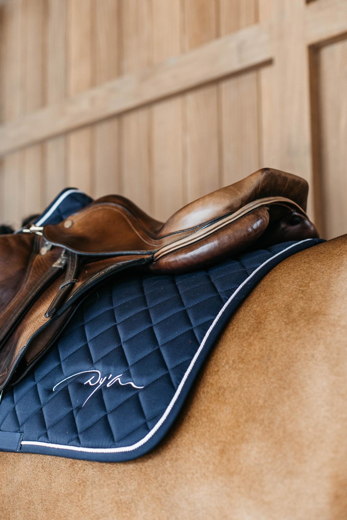 Dy'on Diamond Saddle Pad Jumping - Navy - Dy'on - Equiluxe Tack