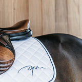 Dy'on Diamond Saddle Pad Jumping - White - Dy'on - Equiluxe Tack