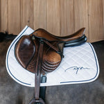 Dy'on Diamond Saddle Pad Jumping - White - Dy'on - Equiluxe Tack