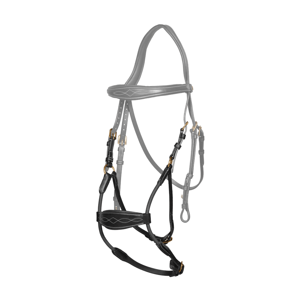 Dyon Elastic Hybrid Noseband Cob - Equiluxe Tack