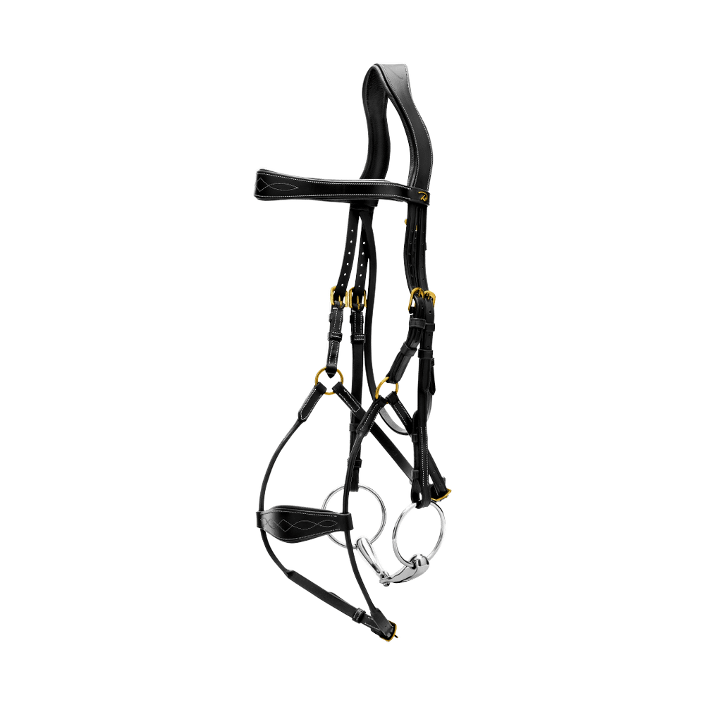 Dy'on Hybrid Noseband Bridle Leather - Equiluxe Tack
