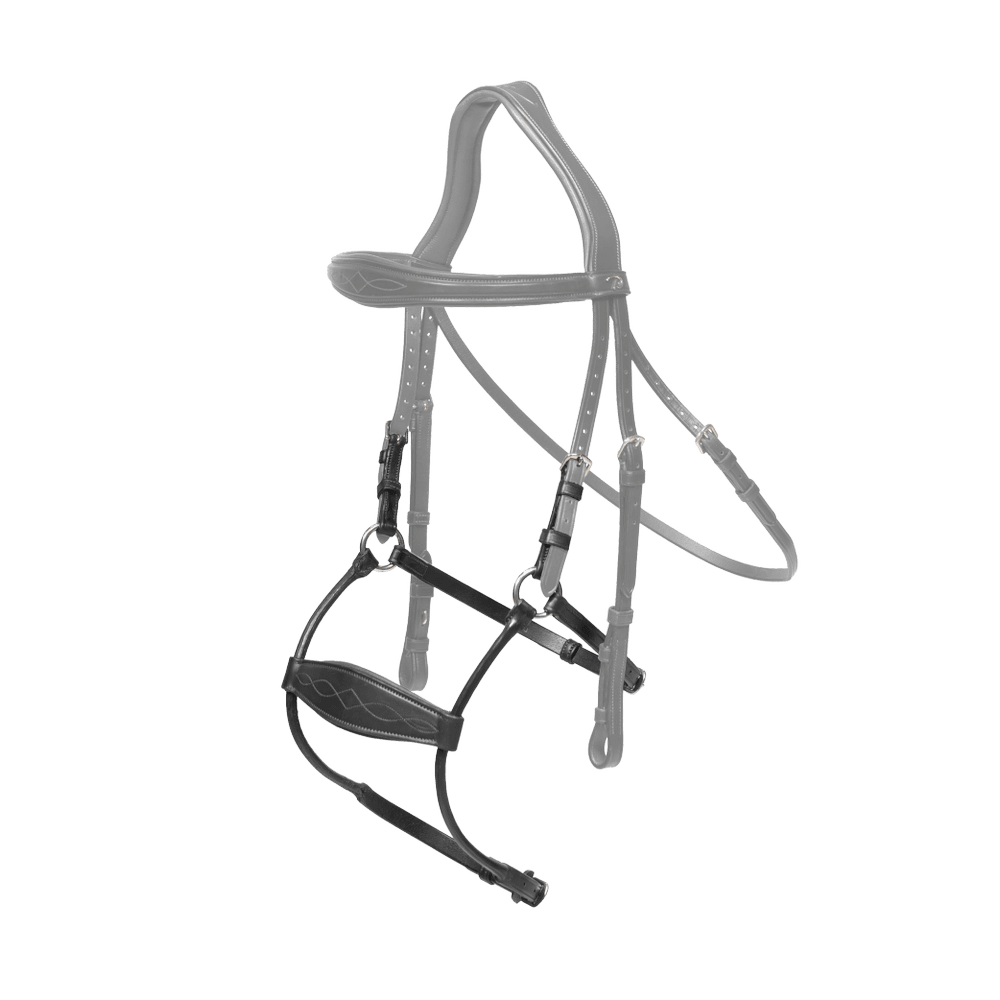 Dy'on Hybrid Noseband New English Collection Full Black - Equiluxe Tack