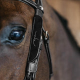 Dy'on Leather Blinkers With Fancy Stitching - Equiluxe Tack