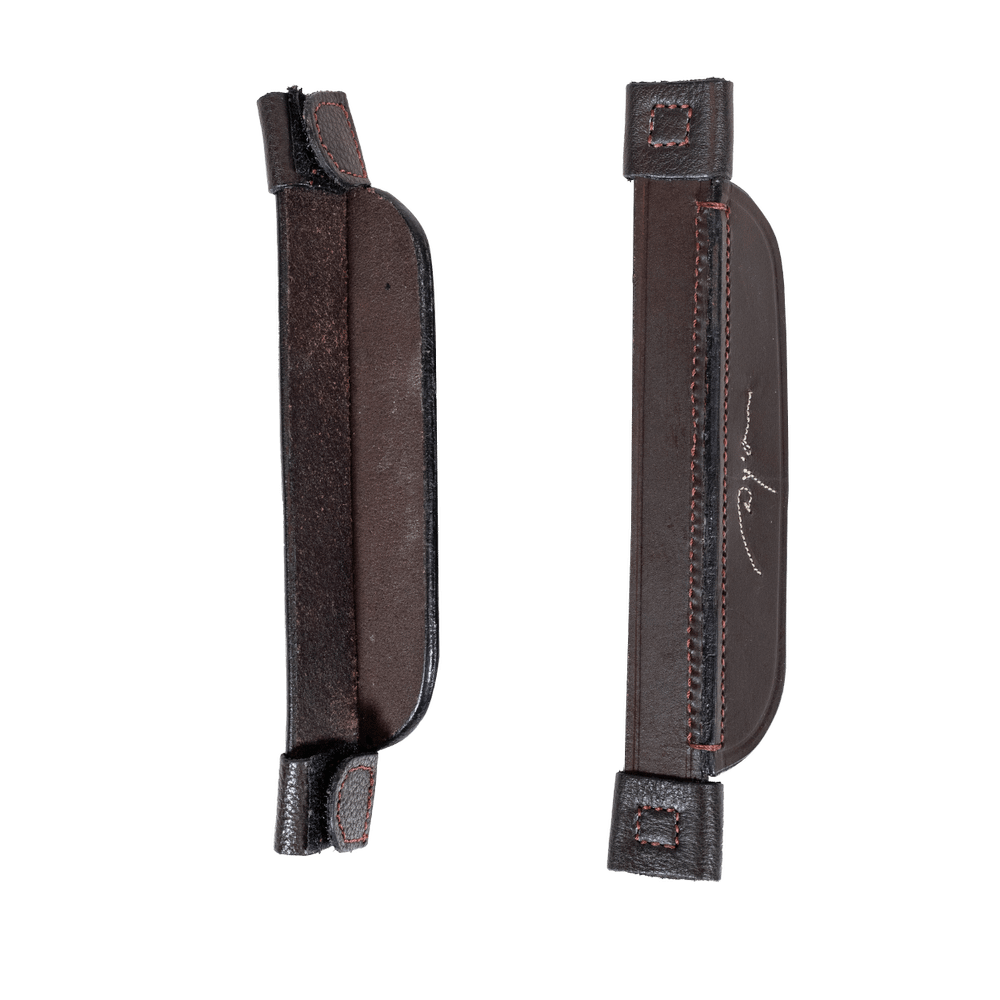 Dy'on Leather Blinkers With Fancy Stitching - Equiluxe Tack