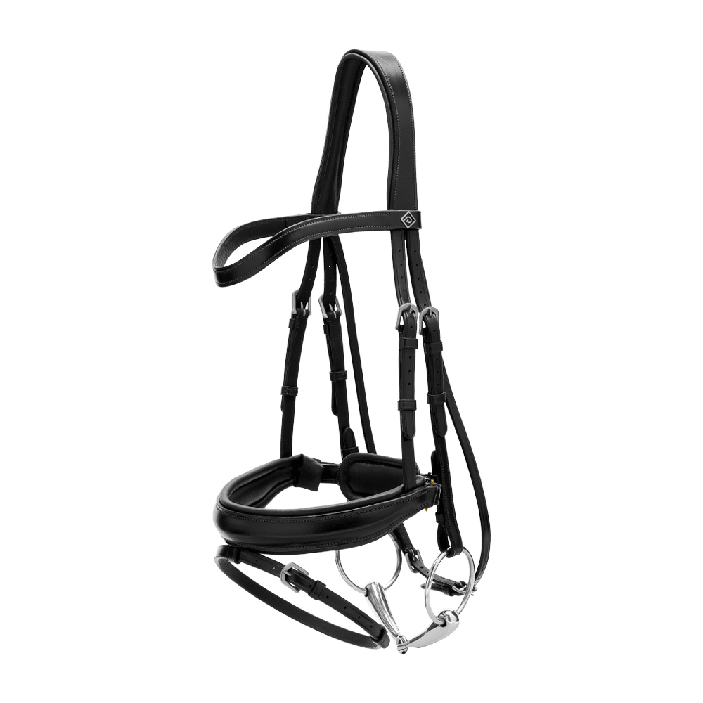 Dy'on Matte Large Crank Noseband Bridle With Flash - Equiluxe Tack