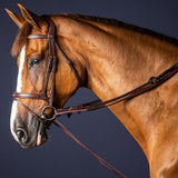 Dy'on New English Collection 5/8" Leather/Nylon Draw Reins - Equiluxe Tack