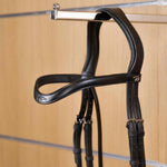 Dy'on New English Collection Flat Leather V-Shaped Browband - Equiluxe Tack