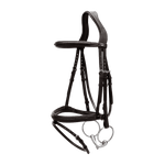Dy'on New English Collection Plaited Flash Noseband Bridle - Equiluxe Tack