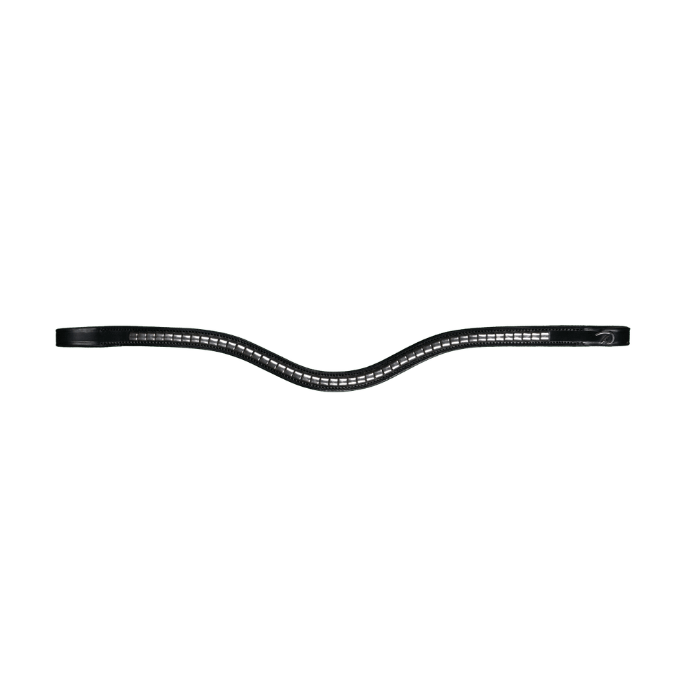 Dy'on New English Collection Silver Clincher V-Shaped Browband - Equiluxe Tack