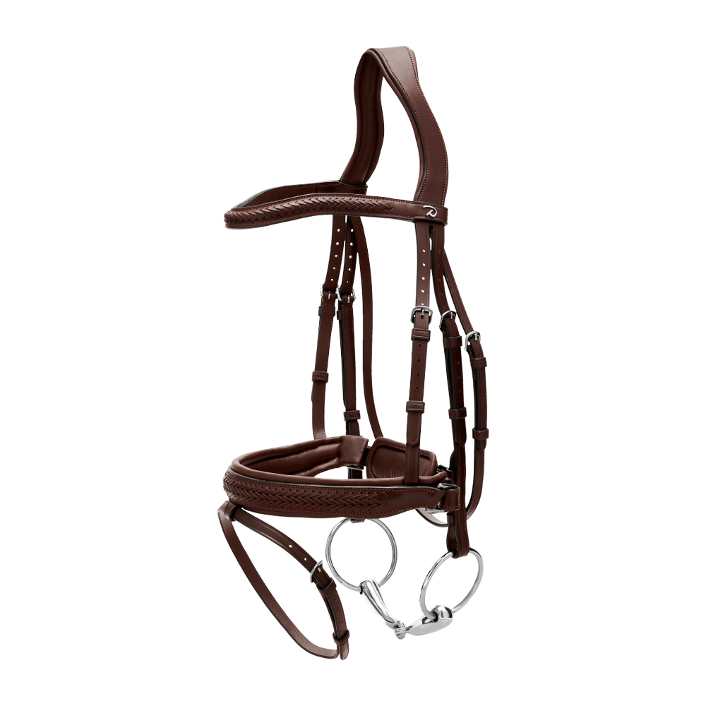 Dy'on Plaited Flash Noseband Pull Back Bridle Pony New English Collection - Equiluxe Tack