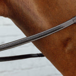 Dy'on Plaited Rubber Reins with 7 Leather Loops - Equiluxe Tack