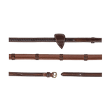 Dy'on Plaited Rubber Reins with 7 Leather Loops - Equiluxe Tack