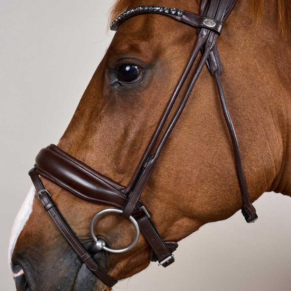 Dy'on Soft Collection Round Stitched Large Crank Noseband Bridle - Equiluxe Tack