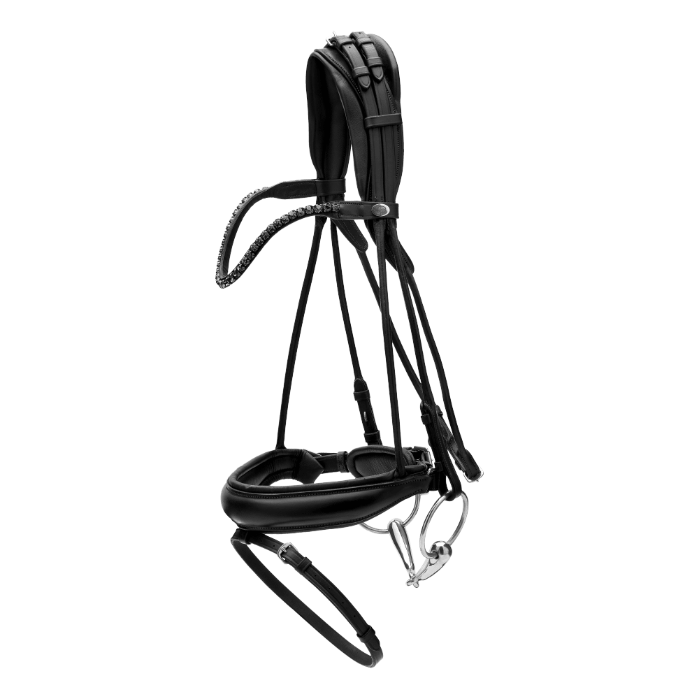 Dy'on Soft Collection Round Stitched Large Crank Noseband Bridle - Equiluxe Tack