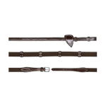 Dy'on US Collection 5/8" Web Reins With 9 Leather Loops - Equiluxe Tack