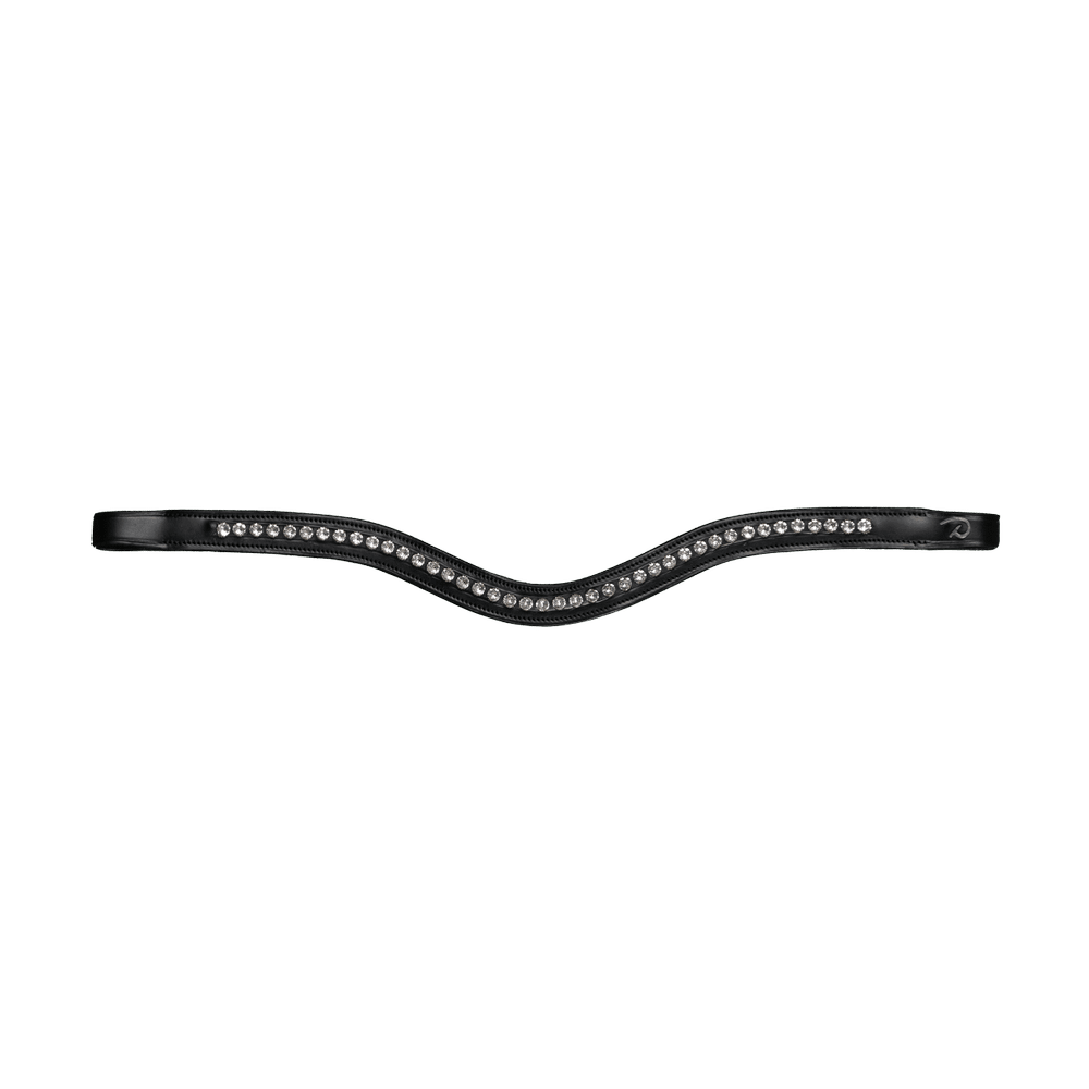 Dy'on White Swarovski V-Shaped Browband New English Collection - Equiluxe Tack