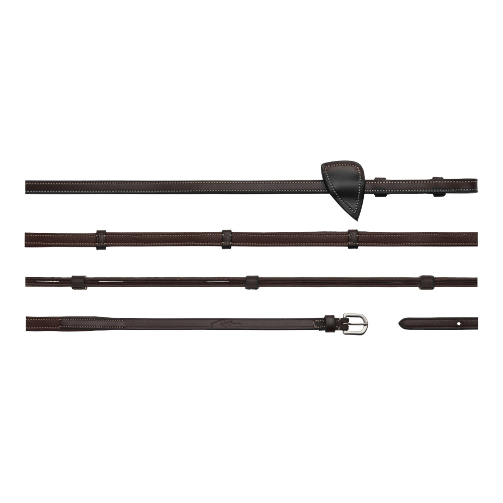 Dy'on Working Collection 1/2" Leather Handle Reins - Equiluxe Tack