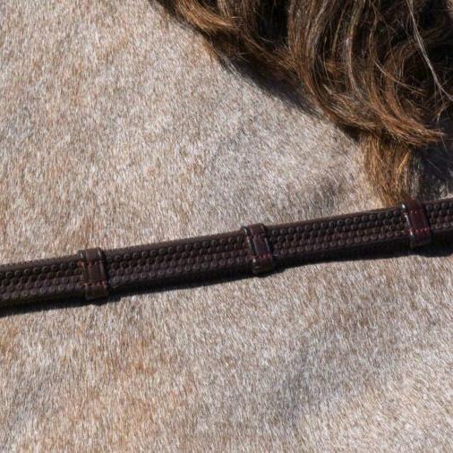 Dy'on Working Collection 1/2" Rubber Reins with 7 Leather Loops - Equiluxe Tack