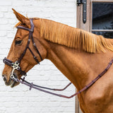 Dy'on Working Collection 5/8" Rubber Reins with Leather Loops and Snaps - Equiluxe Tack