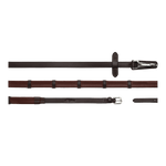 Dy'on Working Collection 5/8" Rubber Reins with Leather Loops and Snaps - Equiluxe Tack