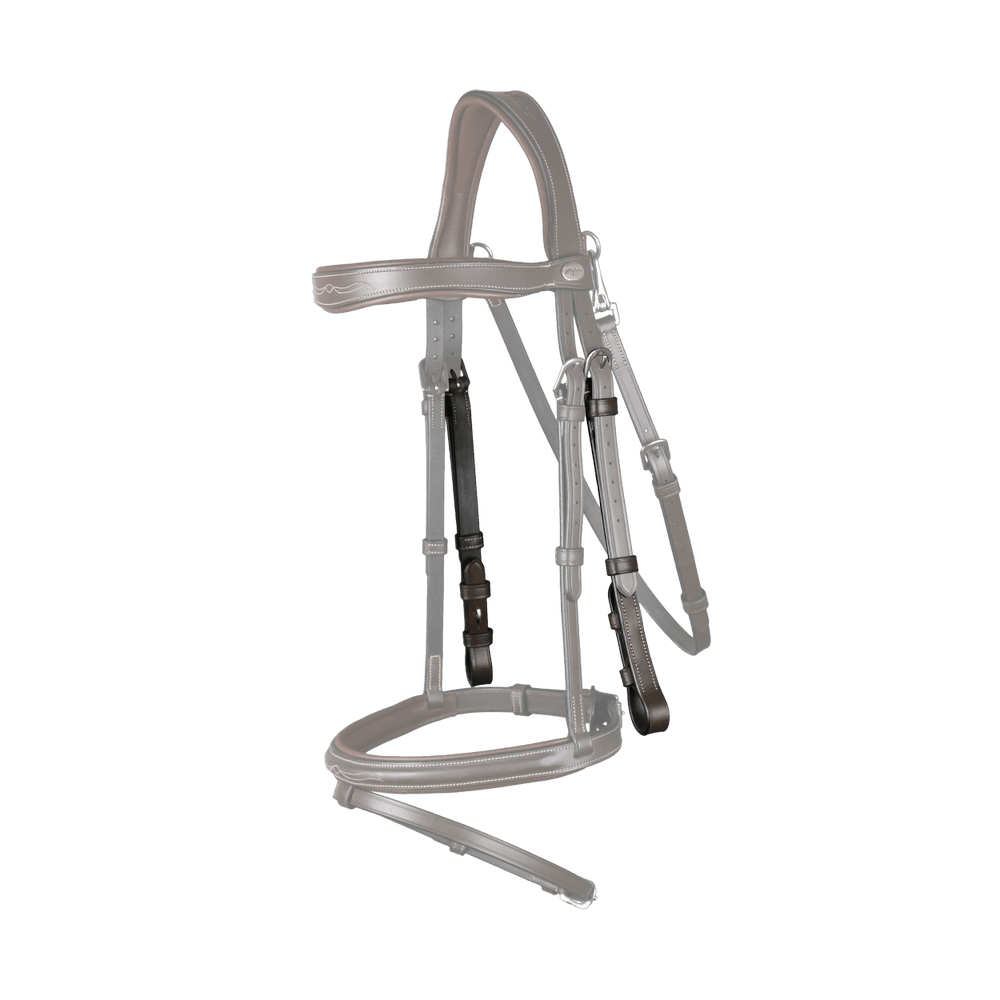 Dy'on Working Collection Cheekpieces with Cream Stitching - Equiluxe Tack