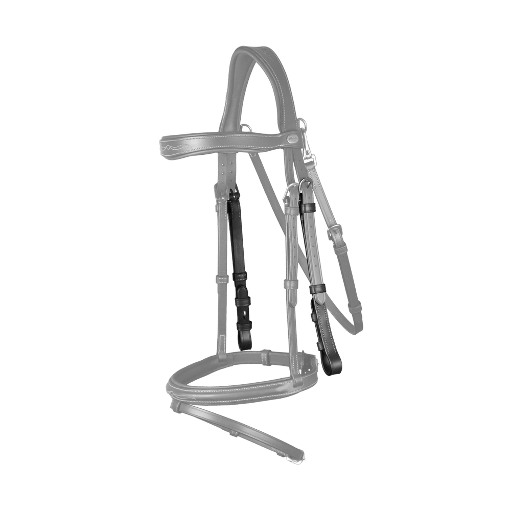 Dy'on Working Collection Cheekpieces with Cream Stitching - Equiluxe Tack