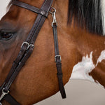 Dy'on Working Collection Flat Leather Bridle With Snap Hooks - Equiluxe Tack