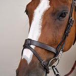 Dy'on Working Collection Flat Leather Bridle With Snap Hooks - Equiluxe Tack