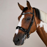 Dy'on Working Collection Patent Large Crank Noseband Double Bridle - Equiluxe Tack