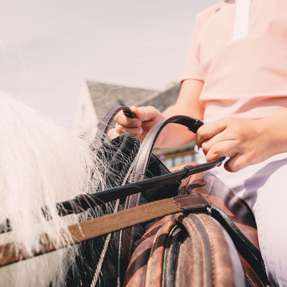 Dy'on Working Collection Reins Support With Leather Loops - Equiluxe Tack