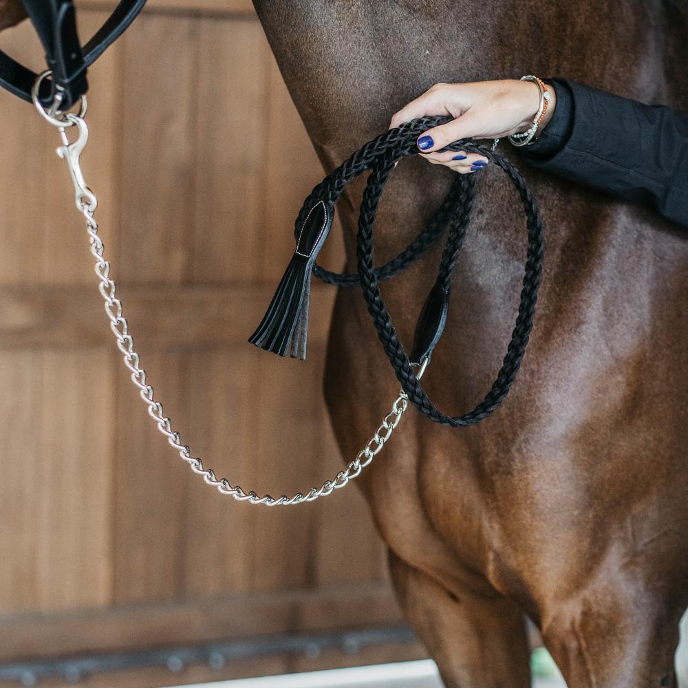 Dy'on Working Plaited Lead with Chain - Equiluxe Tack