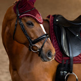 Equestrian Stockholm Ear Bonnet Bordeaux