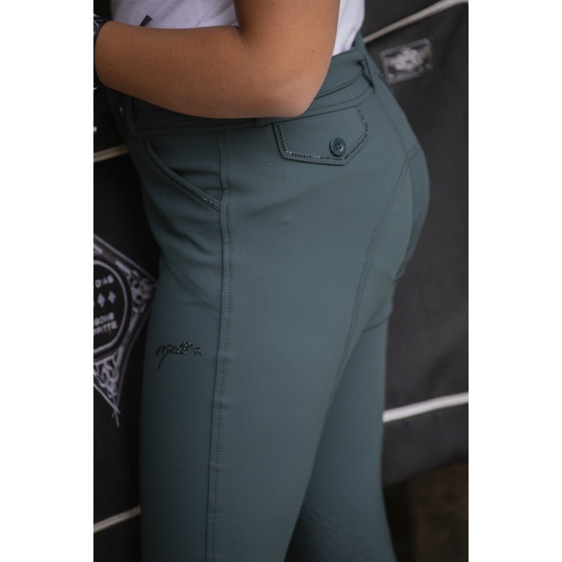 Eden by Pénélope Forest Green Élégance Breeches - Children - Pénélope - Equiluxe Tack
