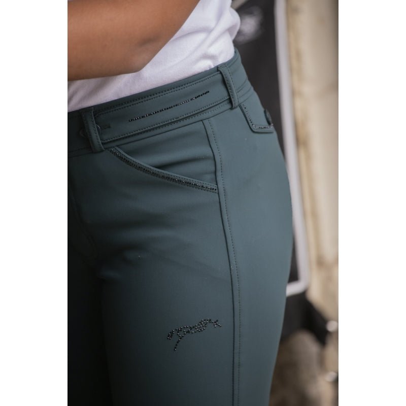 Eden by Pénélope Forest Green Élégance Breeches - Children - Pénélope - Equiluxe Tack