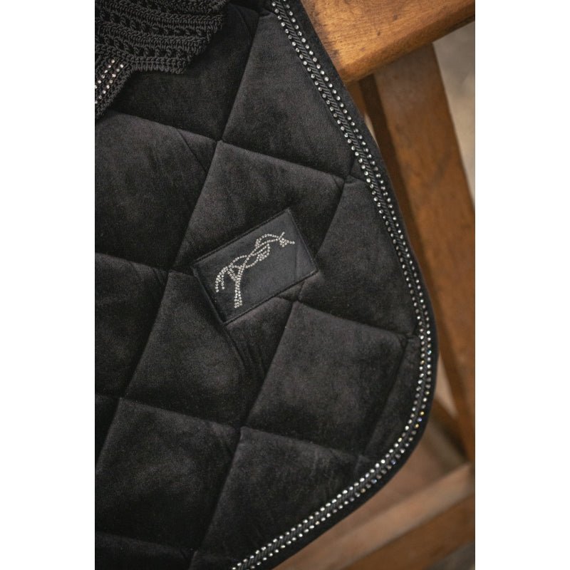 Eden by Pénélope New Strass Saddle Pad - Black - Pénélope - Equiluxe Tack