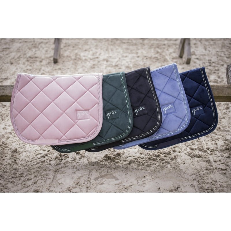 Eden by Pénélope New Strass Saddle Pad - Dark Green - Pénélope - Equiluxe Tack