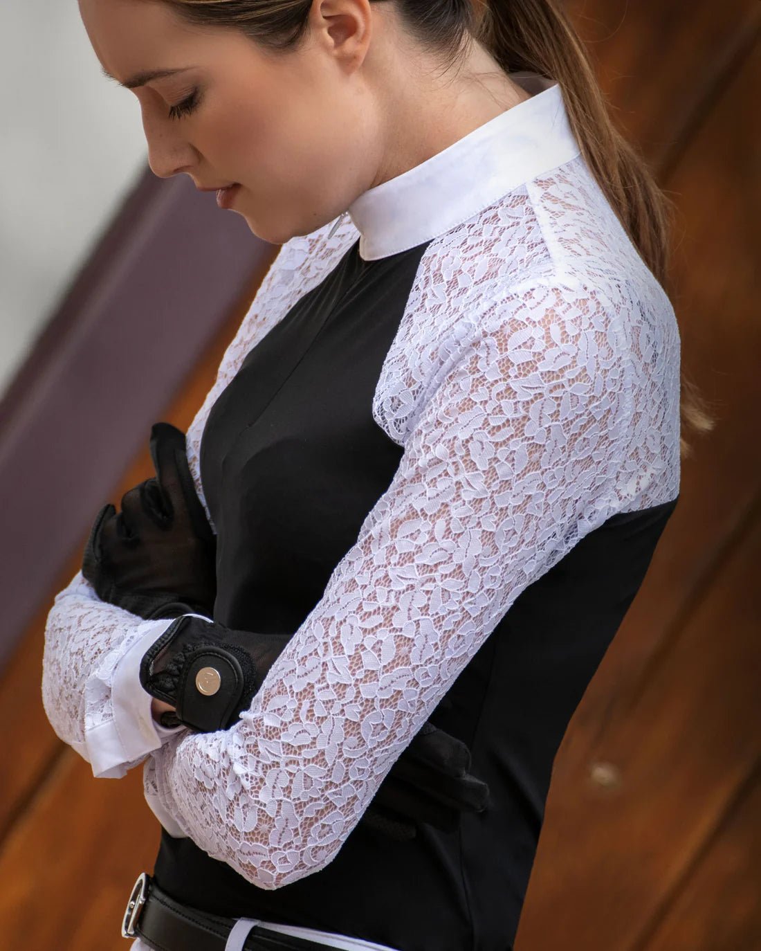 Ego 7 Florentine Black Long Sleeve Show Shirt - Ego 7 - Equiluxe Tack