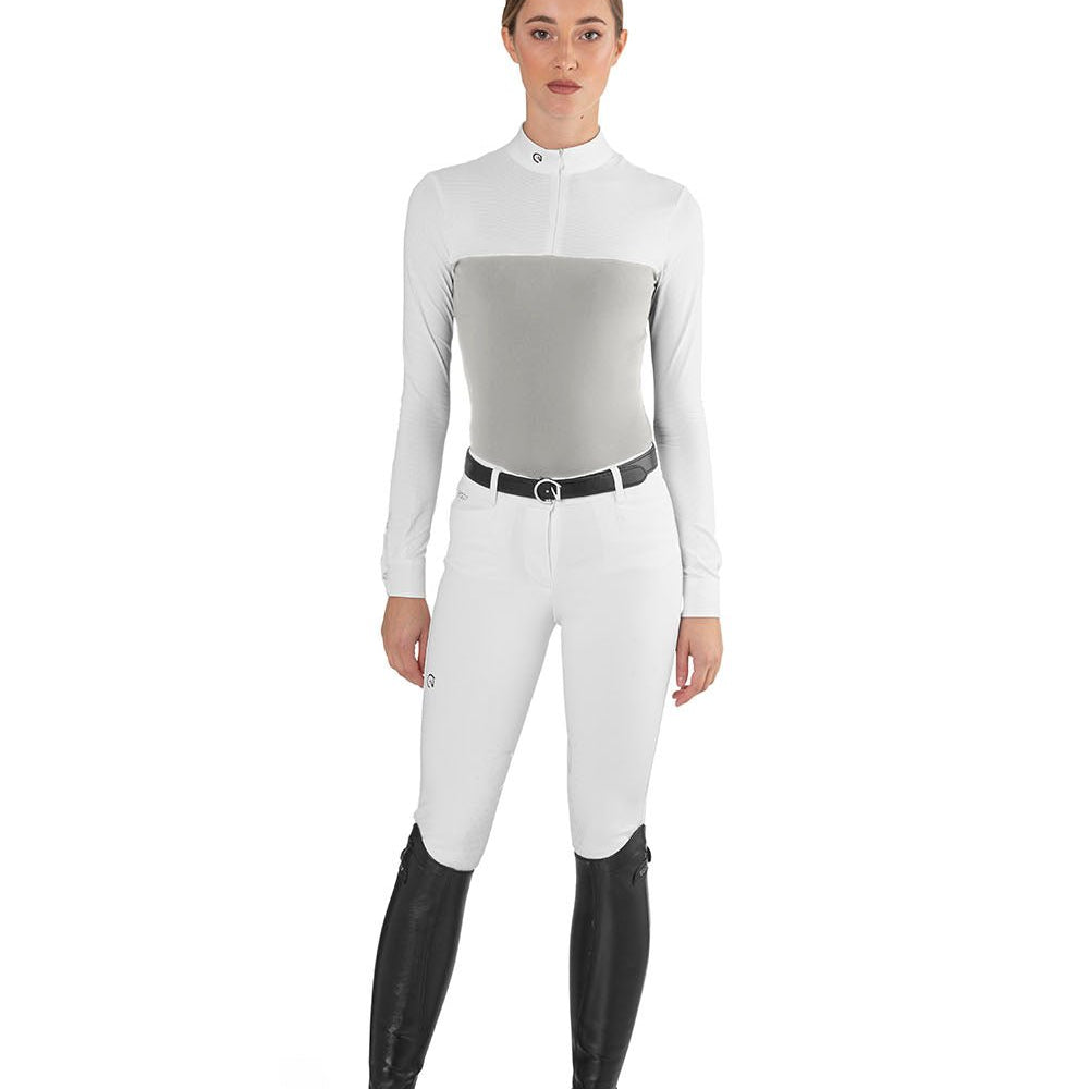 Ego 7 Mesh Grey Long Sleeve Show Shirt - Ego 7 - Equiluxe Tack