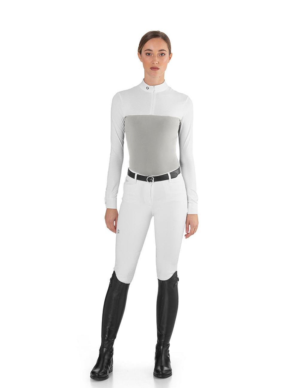 Ego 7 Mesh Grey Long Sleeve Show Shirt - Ego 7 - Equiluxe Tack