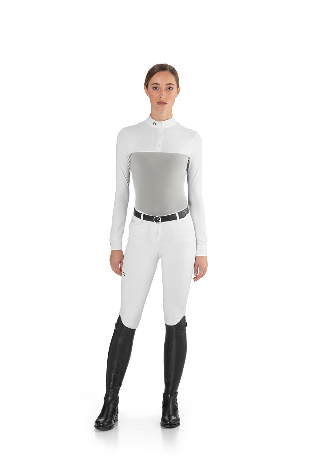 Ego 7 Mesh Grey Long Sleeve Show Shirt - Ego 7 - Equiluxe Tack