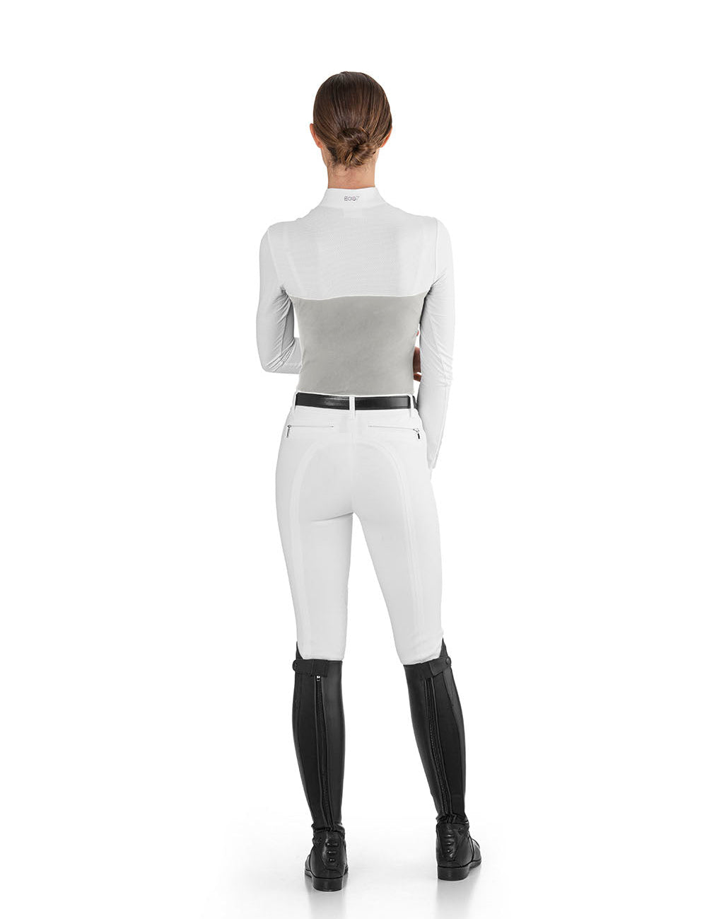 Ego 7 Mesh Grey Long Sleeve Show Shirt - Ego 7 - Equiluxe Tack