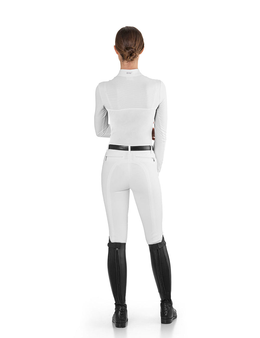 Ego 7 Mesh White Long Sleeve Show Shirt - Ego 7 - Equiluxe Tack
