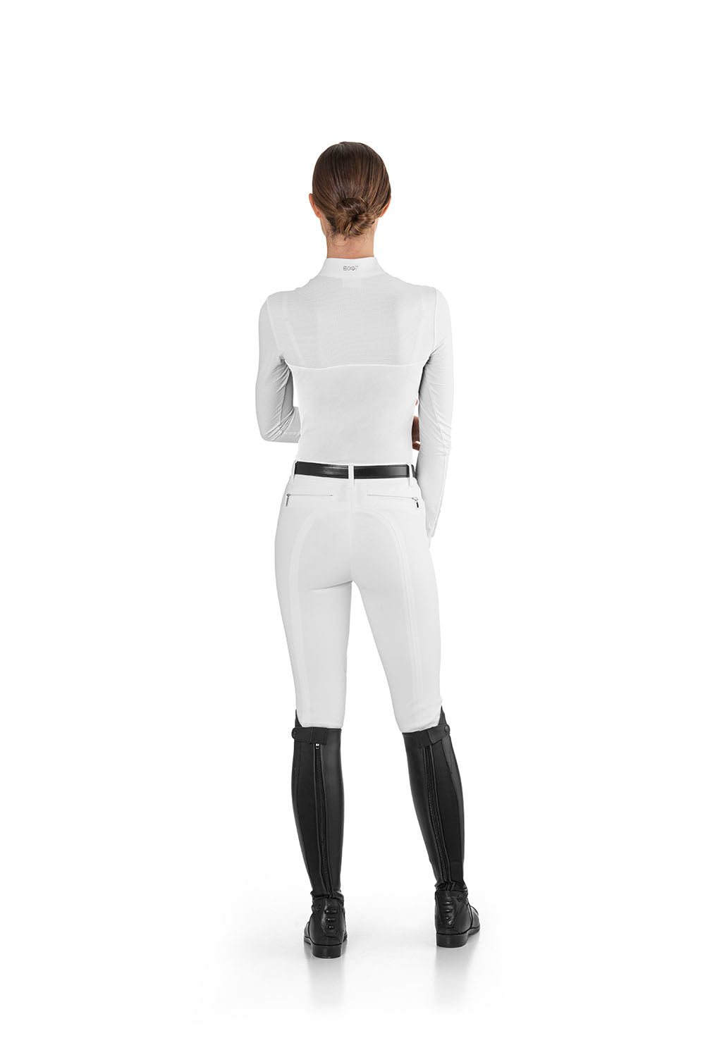 Ego 7 Mesh White Long Sleeve Show Shirt - Ego 7 - Equiluxe Tack