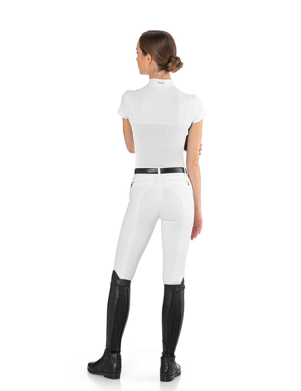 Ego 7 Mesh White Short Sleeve Show Shirt - Ego 7 - Equiluxe Tack