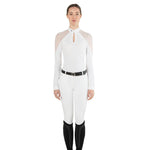 EGO7 'Teresa' Long Sleeve Mesh Show Shirt - White - Ego 7 - Equiluxe Tack