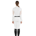 EGO7 'Teresa' Long Sleeve Mesh Show Shirt - White - Ego 7 - Equiluxe Tack