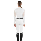 EGO7 'Teresa' Long Sleeve Mesh Show Shirt - White - Ego 7 - Equiluxe Tack