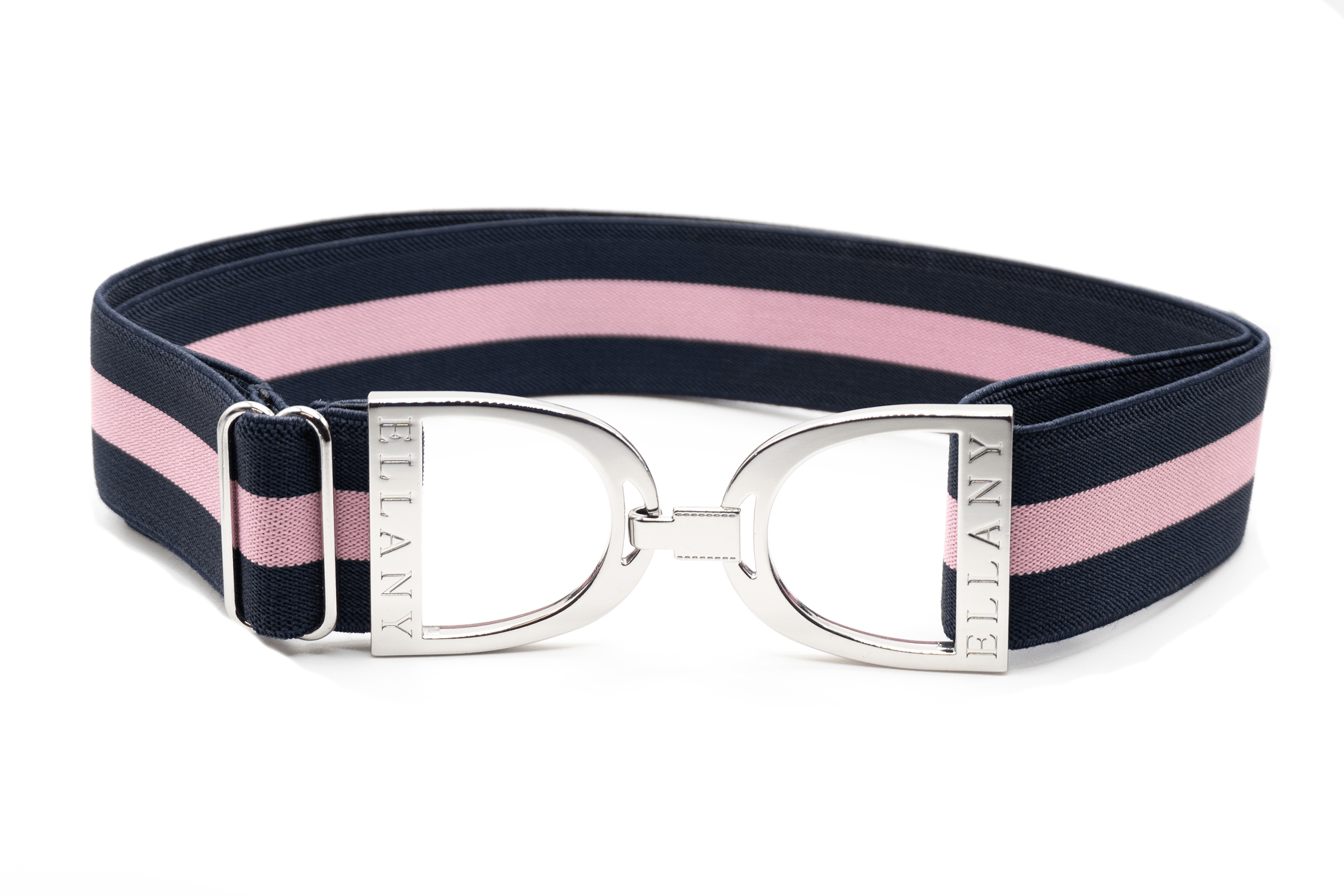 Ellany Blue Duck Memorial - 1.5" Silver Stirrup Elastic Belt - Huston x Ellany - Equiluxe Tack